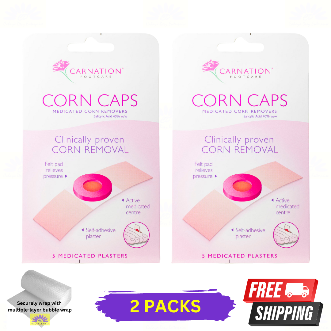 2 X Carnation Footcare Corn Caps 5 s Medicated Plasters EBay 2-x-carnation-footcare-corn-caps-5-s-medicated-plasters-ebay