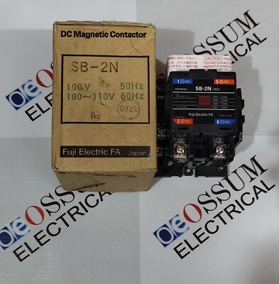 FUJI ELECTRIC SB-2N DC MAGNETIC CONTACTOR 60AMP 2POLE VOLTAGE 110VAC FAST SHIP