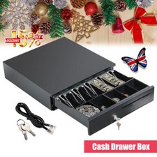 Store Cash POS Till Drawer Box Registers 5 Bills 5 Coins Tray Super Market Shop