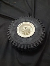 ARCHSON-4.10/3.50-4-TUBELESS-2 PLY TIRE-WHITE PLASTIC WHEEL-1/2" ARBOR X 2.5 AXL