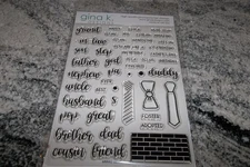 Gina K Designs "Grand Gentlemen"  Poly Stamp Set of 47 & Dies New