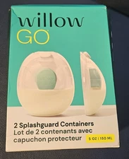 Willow Go 2 Splashguard Containers 5oz 150ml NEW