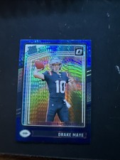2024 Panini Donruss Optic - Rated Rookie Drake Maye #229 Blue Hyper Prizm (RC)
