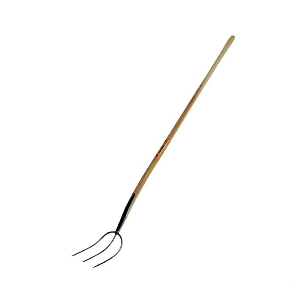 Heugabel Streugabel 3 Zinken Ballengabel Heuforke Mit Stiel 135Cm Forke 26X20 Cm-image
