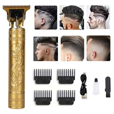 Professional Hair Clipper Set Rechargeable Hair Trimmer for Salon Home Use US