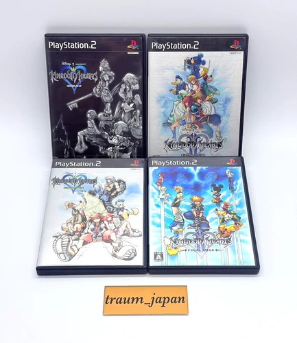Kingdom Hearts 1 & II 2 & Final Mix 1 & II 2 4Games set Sony PS2 PlayStation 2