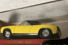 914 Yellow Targa LHD Black Interior  1/43 Model Case NLA Porsche NIB Porsche 914