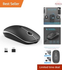 Type C Wireless Mouse Ultralight Rechargeable Silent 2.4G Optical for PC Mac