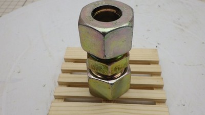 VOSS S20 Metric Hydraulic Straight Tube Union Fitting NOS