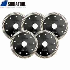 Diamond Cutting Discs Tile Marble Saw Blades 115mm Grinder Wheels 5pcs 4-1/2"