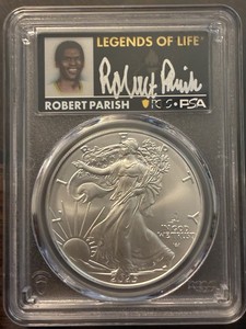 2025 (P) Eagle Privy $1 Silver Eagle PCGS MS70 FS Legends of Life Robert Parish