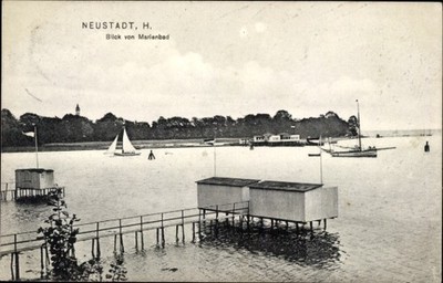 Postcard Neustadt in Holstein, view from Mariánské Lázně - 4176965