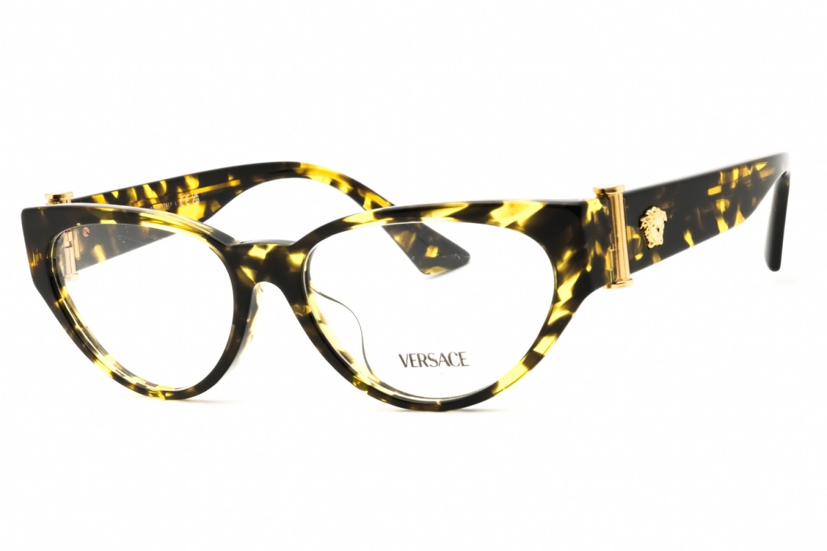 NEW Versace VE3366F 5428 Havana 55mm Eyeglasses