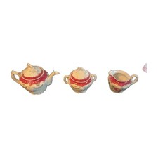Vintage Porcelain Tea Set - Floral Design, Used Good Condition