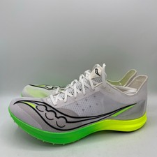 Saucony Endorphin Cheetah Track Spikes Mens Size 12 White Slime