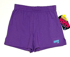 Soffe Logo Shorts Gymnastics Dance Cheer Cheerleader Elastic Waist Purp New Girl