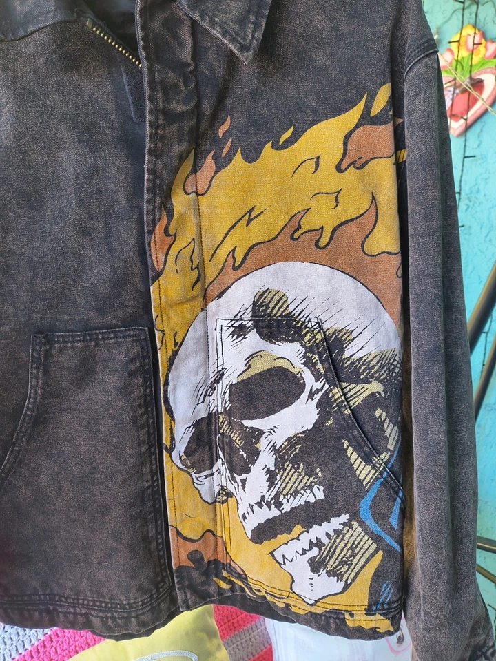 Рабочая куртка HUF x Marvel Ghost Rider размер - Изображение 2 из 4