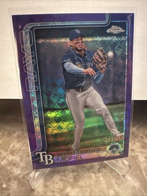 2025 Topps Chrome - Christopher Morel #64 /250 Purple Logofractor TB Rays MLB