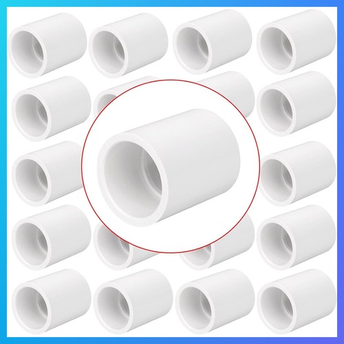 20 Pack 3/4 Inch PVC Pipe Coupling Schedule 40 Socket Connectors DIY