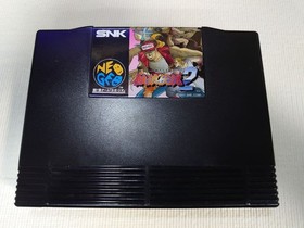 Fatal Fury 2 Neo Geo AES SNK ROM Cartridge Box Manual Tested Japanese Ver Garou