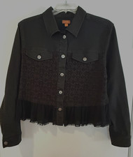 Scully - Black Denim Jacket - Size XXL - Boho...
