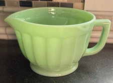 Mosser Glass Jade/Jadeite Kitchen Batter Bowl 80 oz