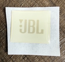 JBL - Speaker Badge - Logo - Square - White - Grill Emblem - Authentic OEM