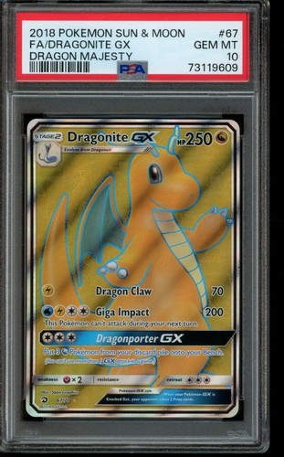 Dragonite-GX graded PSA 10 for sale on eBay