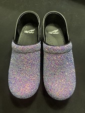 Dansko Women's Sz 38-XP 2.0 - Party Glitter-lavender Soles-NWOB