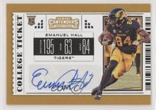 2019 Contenders Draft Picks College Ticket Emanuel Hall (Black Jersey) Auto 03xg