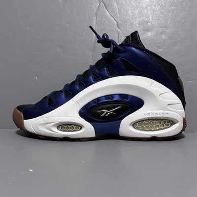 REEBOK ES22 Blue EMMITT SMITH Retro 10 Mens Hexalite Basketball Sneakers White