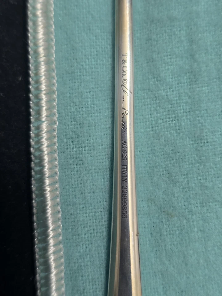 TIFFANY & CO ELSA PERETTI PADOVA FEEDING SPOON - MONOGRAM/ SSM/ - Image 3 of 4