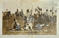 Native American Indian Dog McIntosh South Dakota 1913 RPPC Photo Postcard COPY