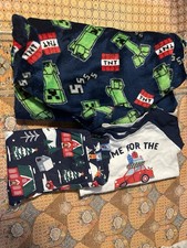 Sleep wear set pajama set and robe for boy size 7-8