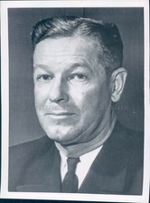 1955 Military Captain Roy Lee Johnson Air Officer Carrier Hornet WA Man Photo