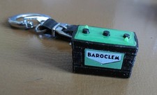 Ancien porte clé 3D Batterie BAROCLEM Automobile Garage Années 60