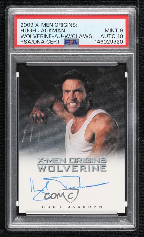 2009 Marvel X-Men Origins: Wolverine Full Bleed Hugh Jackman as Auto 4et