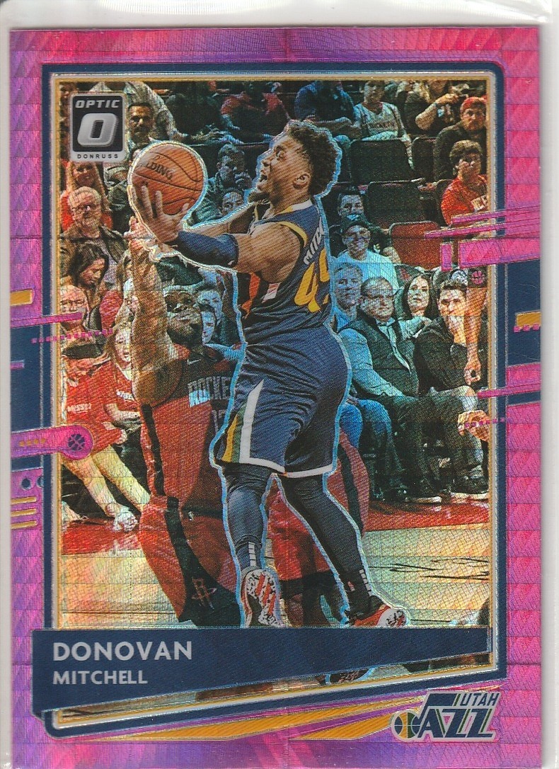 2020-21 Panini Donruss Optic - Donovan Mitchell #30 Pink Hyper Prizm Utah Jazz