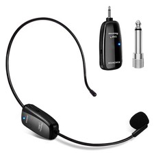 XIAOKOA UHF Wireless Headset Microphone: Cordless Head Mic UHF-12, UHF-O12