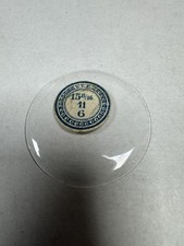 Vintage V.T.F. Pocket Watch Mineral Crystal Domed 34.99mm 15 8/16 11 6 Clear