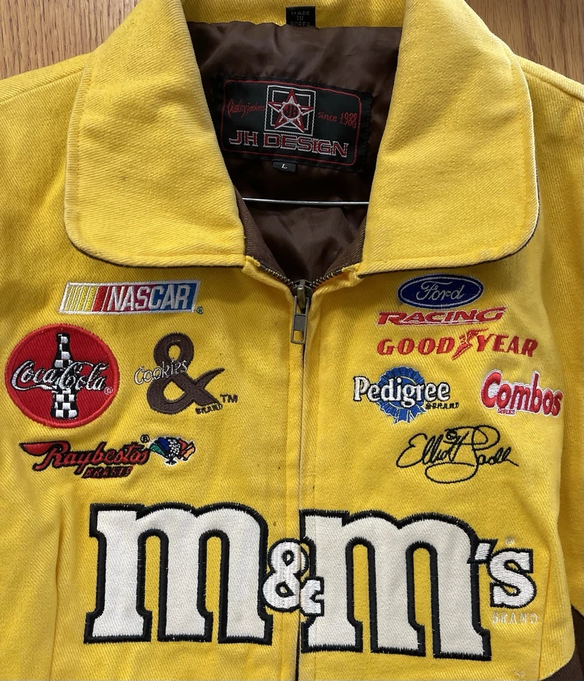 CHAQUETA DE CARRERAS ELLIOT SADLER #38 M&M NASCAR - Diseño DH - Longitud de la cintura/Mujer LG Foto 2 de 4
