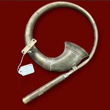 Vintage Brass Bugle car Horn Circular Shape Collectible 1920s-1930s