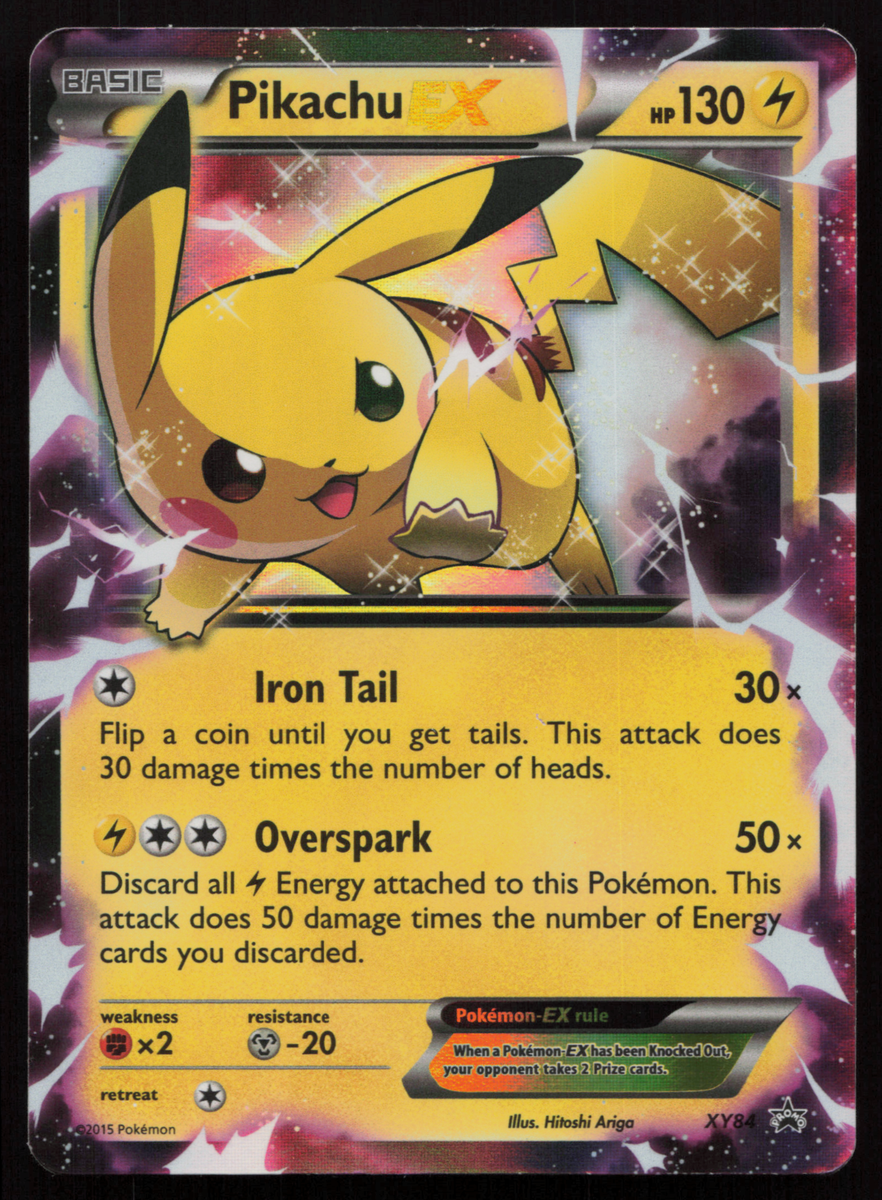 MP! Pikachu EX XY84 XY Holo Promo Pokemon Card | eBay