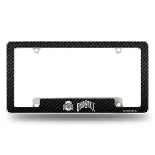 Ohio State University Buckeyes Metal License Plate Frame Chrome Tag Cover,...