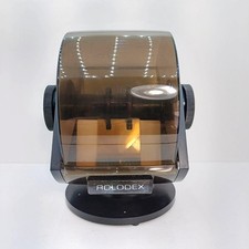 Vtg Rolodex USA Rotary Card File Black Swivel Dome Cover Parts SW 24C