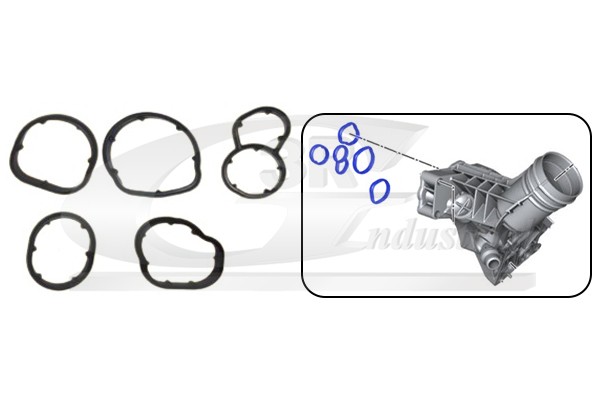 4x ✅Fits 3RG 76101 OIL COOLER GASKET (5PCS) BMW  ⭐UK Seller⭐