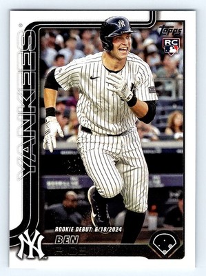 2025 Topps Update Baseball #US25 Ben Rice New York Yankees Rookie Debut