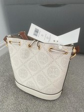 Tory Burch T Monogram Perforated Bucket Bag
