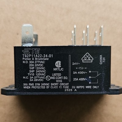 TE Connectivity T92P11A22-24-01 Power Relay 24V 30A DPST Heavy Duty