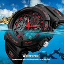 Men Digital Sport Watch Date Shockproof Waterproof LED Screen Fashion Wristwatch